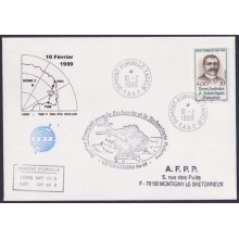 F-EX64218 TAAF FRANCE 1999 DUMONT D´URVILLE ANTARCTIC STATION COVER OPERATION 98-99.