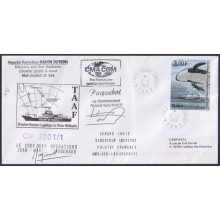 F-EX64205 TAAF FRANCE 2001 MARION DUFRESNE PAQUEBOT ANTARCTIC STATION COVER.