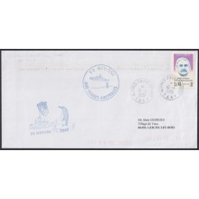 F-EX64209 TAAF FRANCE 2001 FS NIVOSE ANTARCTIC STATION COVER.