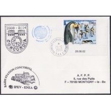 F-EX64210 TAAF FRANCE 2003 DUMONT D´URVILLE ANTARCTIC STATION CONCORDIA COVER.