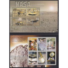 F-EX62638 NIUE MNH 2009 25TH ANNIV MANNED MOON LANDING COSMOS SPACE.