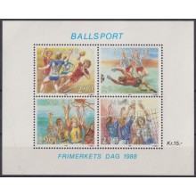 F-EX61828 NORWAY NORGE MNH 1988 SPORT SOCCER HANDBALL BASKETBALL VOLLEYBALL.