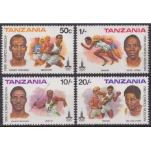 F-EX63478 TANZANIA MNH 1980 MOSCOW OLYMPIC GAMES JAVELIN BOXING ATHLETISM.