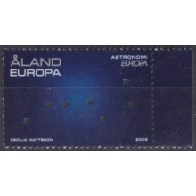 F-EX63215 ALAND MNH 2009 EUROPA ASTRONOMY YEAR STAR PERFORATION SPACE