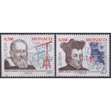 F-EX63214 MONACO MNH 2009 EUROPA ASTRONOMY YEAR GALILEO TELESCOPE SPACE.