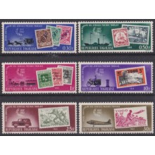 F-EX64042 TOGO MNH 1963 65th ANNIV OF POSTAL SERVICE RAILROAD SHIP PAQUEBOT AVION.