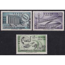 F-EX64050 TURKEY MNH 1961 CENTRAL TREATY BRIDGE RAILROAD DEVELOPMENT.