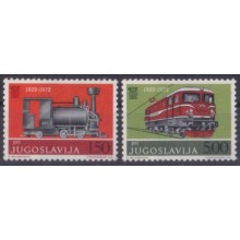F-EX64058 YUGOSLAVIA MNH 1972 INTERN RAILROAD UNION CHEMIS DE FER LOCOMOTIVE.