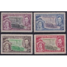 F-EX64036 SOUTH RHODESIA MH 1937 RAILROAD CHEMIS DE FER LOCOMOTIVE TRAIN.