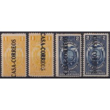 F-EX63817 ECUADOR MNH 1922 REVENUE - POSTAGE OVERPRINT RAILROAD CASA CORREOS.