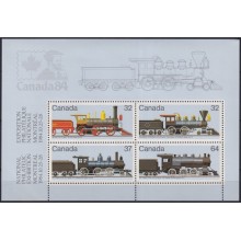 F-EX62851 CANADA MNH 1984 CHEMIS DE FER RAILWAY TRAIN LOCOMOTIVE FERROCARRIL.