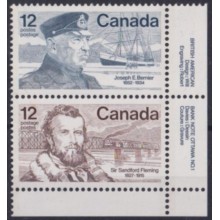 F-EX63321 CANADA MNH 1977 BERRIER – FLEMING SHIP RAILWAY TRAIN LOCOMOTIVE FERROCARRIL.