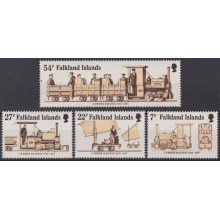 F-EX63352 FALKLAND IS MNH 1985 CHEMIS DE FER RAILWAY TRAIN LOCOMOTIVE FERROCARRIL.