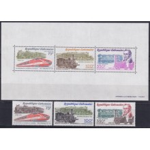 F-EX62867 GABON MNH 1981 200º ANIV STEPHENSON RAILWAY TRAIN LOCOMOTIVE FERROCARRIL.