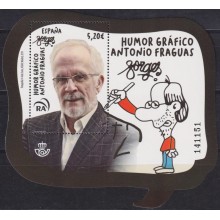F-EX63932 ESPAÑA SPAIN MNH 2019 SPECIAL FORMAT ANTONIO FRAGUAS CARTOONIST DESING.