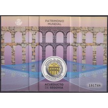 F-EX63774 ESPAÑA SPAIN MNH 2016 SEGOVIA ROMAN AQUEDUCT SPECIAL PRINTING ARCHITECTURE.