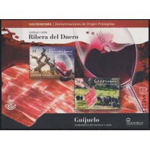 F-EX63929 ESPAÑA SPAIN MNH 2018 GASTRONOMY FOOD WINE OF RIVERA DEL DUERO & JAMON.