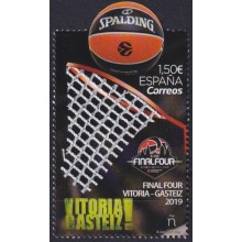 F-EX63927 ESPAÑA SPAIN MNH 2019 VITORIA FINAL TOUR BASKETBALL TEXTURE.