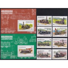 F-EX62863 GRENADA & GRENADINES MNH 1984 CHEMIS DE FER RAILWAY TRAIN LOCOMOTIVE FERROCARRIL.