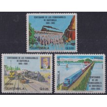 F-EX63365 GUATEMALA MNH 1983 CENT CHEMIS DE FER RAILWAY TRAIN LOCOMOTIVE FERROCARRIL.