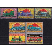 F-EX63518 GUINEA EQUATORIAL MNH 1972 JAPAN RAILROAD RAILWAYS TRAIN LOCOMOTIVE.