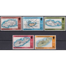 F-EX63954 ENGLAND UK ALDERNEY IS MNH 1989 ISLAND MAP.