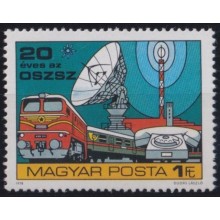 F-EX63525 HUNGARY MNH 1978 POSTAL CONFERENCE RAILROAD TRAIN RAILWAYS LOCOMOTIVE FERROCARRIL.