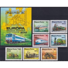 F-EX62767 HUNGARY MNH 1978 IVA´79 RAILROAD TRAIN RAILWAYS LOCOMOTIVE FERROCARRIL.