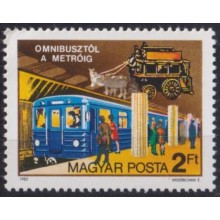 F-EX63527 HUNGARY MNH 1982 SUBWAY UNDERGROUND RAILROAD TRAIN RAILWAYS LOCOMOTIVE FERROCARRIL.