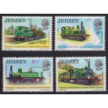 F-EX63279 ENGLAND JERSEY UK MNH 1973 RAILROAD TRAIN RAILWAYS LOCOMOTIVE FERROCARRIL.