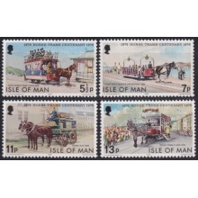 F-EX63277 ENGLAND MAN IS UK MNH 1976 RAILROAD TRAIN RAILWAYS LOCOMOTIVE FERROCARRIL.