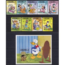 F-EX62777 ANGUILLA MNH 1981 EASTER WALT DISNEY MICKEY MOUSE MINNIE DONALD DUCK GOOFY.