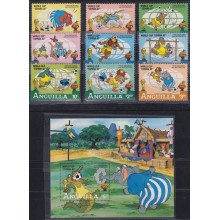 F-EX62779 ANGUILLA MNH 1982 SOCCER CUP FOOTBALL WALT DISNEY.