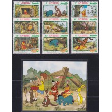 F-EX62780 ANGUILLA MNH 1982 CHRISTMAS WALT DISNEY MILNE´S BIRTH WINNIE THE POO.
