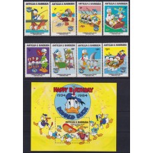F-EX62784 ANTIGUA & BARBUDA MNH 1984 CHRISTMAS WALT DISNEY CARIBBEAN CRUICE HOLLIDAYS.