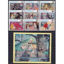 F-EX62785 ANTIGUA MNH 1980 WALT DISNEY SLEEPING BEAUTY.
