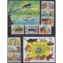 F-EX62787 ANGUILLA MNH 1981 WALT DISNEY THE JUNGLE BOOK BALOO.