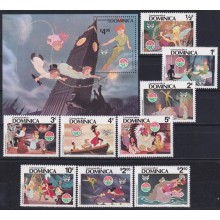 F-EX62793 DOMINICA MNH 1980 CHRISTMAS WALT DISNEY PETER PAN TALES.