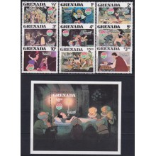 F-EX62798 GRENADA MNH 1980 CHRISTMAS WALT DISNEY SNOW WHITE.