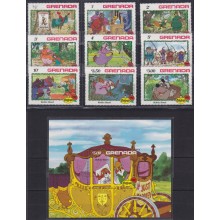 F-EX62801 GRENADA MNH 1982 CHRISTMAS ROBIN HOOD TALES.