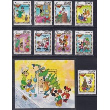 F-EX62802 GRENADA MNH 1983 CHRISTMAS WALT DISNEY DONALD DUCK MICKEY MOUSE PLUTO.