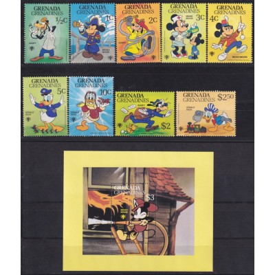 F-EX62805 GRENADA & GRENADINES MNH 1979 CHRISTMAS WALT DISNEY DONALD DUCK MICKEY MOUSE PLUTO.