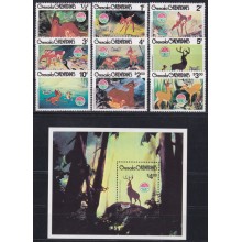 F-EX62806 GRENADA & GRENADINES MNH 1980 CHRISTMAS BAMBI.