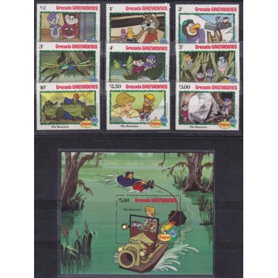 F-EX62812 GRENADA & GRENADINES MNH 1982 CHRISTMAS WALT DISNEY THE RESCUERS.