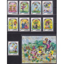 F-EX62814 GRENADA & GRENADINES MNH 1984 EASTER WALT DISNEY MICKEY MOUSE DONALD DUCK.