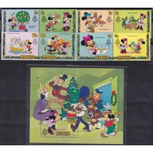 F-EX62816 LESOTHO MNH 1982 CHRISTMAS WALT DISNEY MICKEY MOUSE DONALD DUCK.