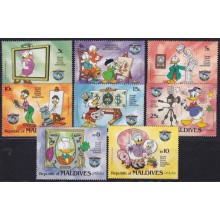 F-EX62824 MALDIVES MNH 1979 WALT DISNEY 50th ANNIV DONALD DUCK.