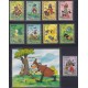 F-EX62829 REDONDA MNH 1984 EASTER WALT DISNEY MICKEY MOUSE DONALD DUCK PLUTO GOOFY.