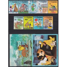 F-EX62838 TOGO MNH 1980 WALT DISNEY MICKEY MOUSE PLUTO MINNIE GOOFY DINGO.