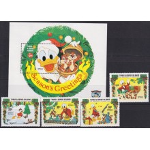F-EX62842 MALDIVES MNH 1984 WALT DISNEY 50th ANNIV DONALD DUCK.